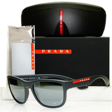 prada sunglasses for men red|Prada sunglasses with red stripe.